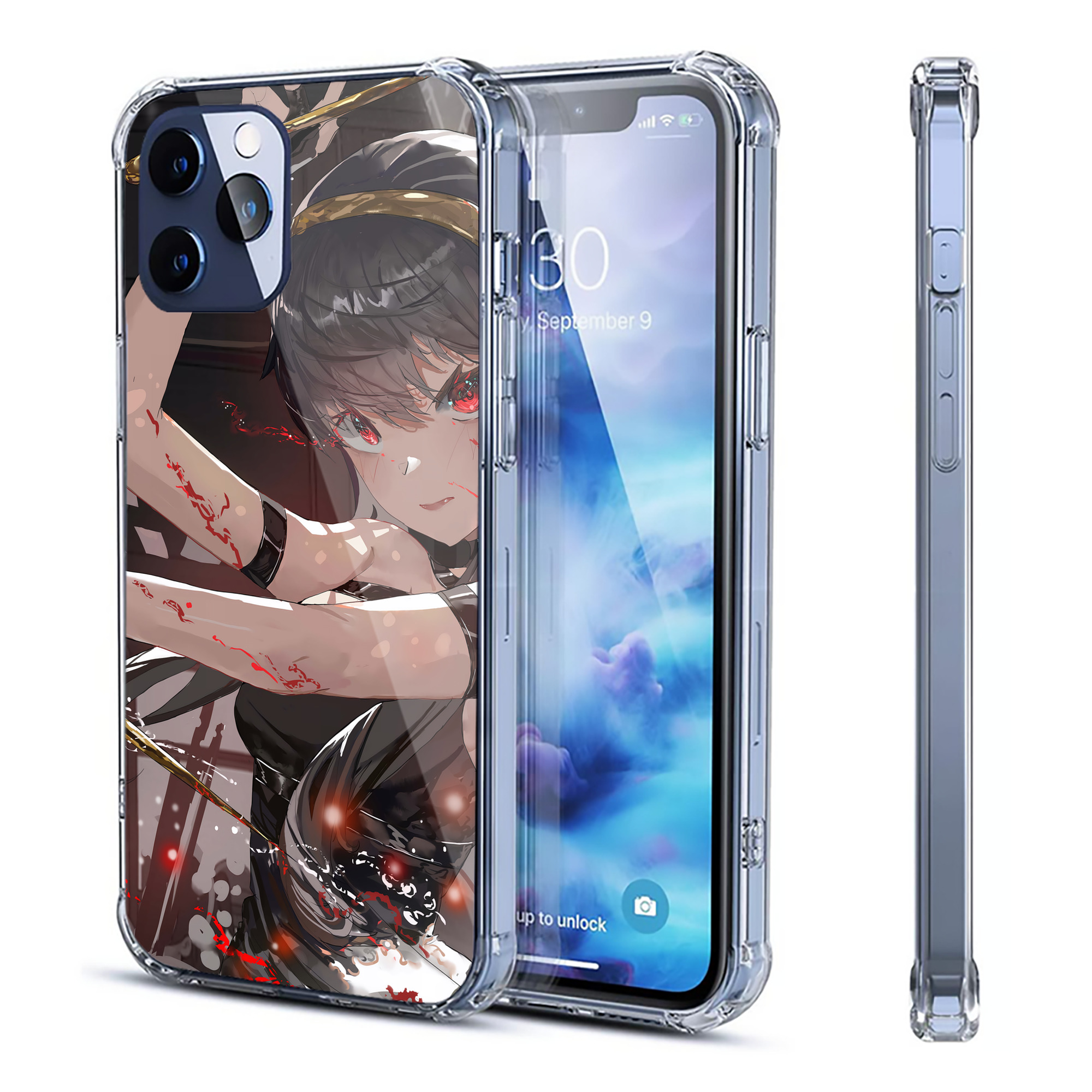（画像用） SPY×FAMILY间谍家家酒 【iPhone 12シリーズ対応】透明スマホケース（クリアソフトケース）